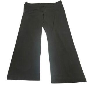 Kiyonna Black Knit Ankle Bootcut Trouser Pants N0263
